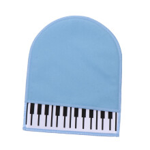Piano Keyboard Cleaning Cloth Glove, Microfiber, Streak Dust Removal, Absorbent, Sky Blue