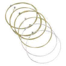 Acoustic Guitar Strings 6pcs Set, BrassWound, Rich Harmonics, LongLasting for Folk Guitars