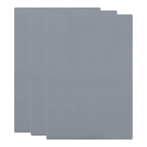 3 Pcs Rubber Stamp Sheets for Laser Engraving Machine, A4 Rubber Stamp Sheets for Laser Cutter ,2.3 mm Grey