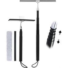 12-51 Inch Home Telescopic Window-Scraper, 2 in 1 Window Cleaning Scraper Kit for Floor Tiles Walls Car Windshield