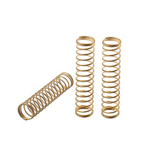 Trumpet Valve Springs, Brass Replacement Set, Correct Tension for Smooth Action, 3 Pack Gold