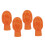 Drumstick Mute Tips 4 Pack Orange Drumstick Covers for Quiet Practice, Fits Standard Drumsticks 1