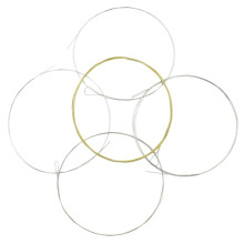 5String Banjo Strings, 5pcs Alloy Set, Bright Balanced Tone, Stable Tuning, Easy Replacement