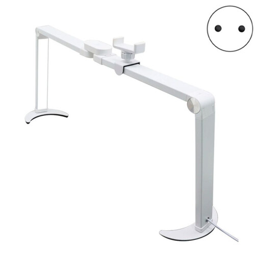 Foldable Nail Lamp for Desk,Large Nail Tech Light with Phone Holder,Half Moon Led Light,Eyelash Extensions EU Plug 1