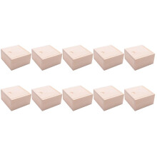 10X Small Einfache Holz Aufbewahrungsbox Fall für Schmuck Kleine Gadgets Geschenk Holzfarbe