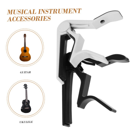 Ukulele Capo Set 2 Pack Spring Loaded Secure Capo Clip for Easy Tuning Lightweight Universal Fit 2