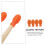 Drumstick Mute Tips 4 Pack Orange Drumstick Covers for Quiet Practice, Fits Standard Drumsticks 4
