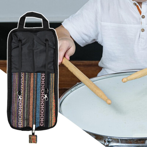 Drum Stick Bag with Shoulder Strap, Durable, MultiPocket Storage for Sticks and Mallets 2