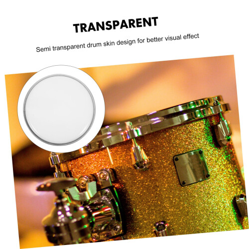 Double Ply Clear Drum Head Replacement for Drum Set, Durable, Enhanced Tone 2