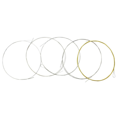 5 String Banjo Strings, 5pcs Replacement Set  Warm Tone, Easy Marked Installation, Stable Tuning