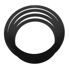 4pcs Snare Drum Dampening Rings, Leather Snare Drum Mute Ring Set for Overtone Control