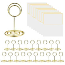 20 Soportes para Tarjetas de Mesa, Soportes para NúMeros de Mesa, Soportes para Tarjetas de Mesa, Imagen/Foto/Menú/Nota/Notas de Alambre de Metal