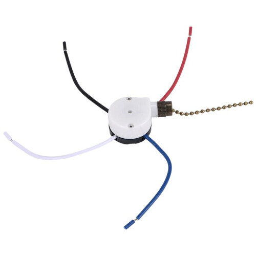 1PCS Ceiling Fan Lights  ZingEar ZE-208S E89885 3 Speed 4 Wire Fan  Pull Chain ,Fan Lights ,Bronze