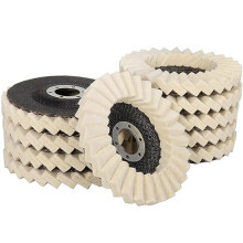 Flip Disc Wool Wheel Louver Blade 5 Inch Wool Polishing Wheel Pad Suitable For Angle Grinder