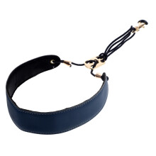 Saxophone Neck Strap, Adjustable Padded Even Weight Distribution, for Alto Tenor, Oboe, Black Size M