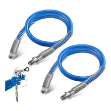 4Ft Airless Verf Spray Verlengslang, 3/16 Inch Druk Verf Spray Zweepslang, 3000PSI Verlengde Muurschildering Buis 2 STUKS
