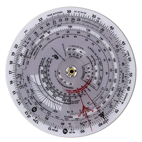 E6B-R Flygdator Aviation Plotter Circular Slide Regel Som AnväNds i Aviation Flight Training