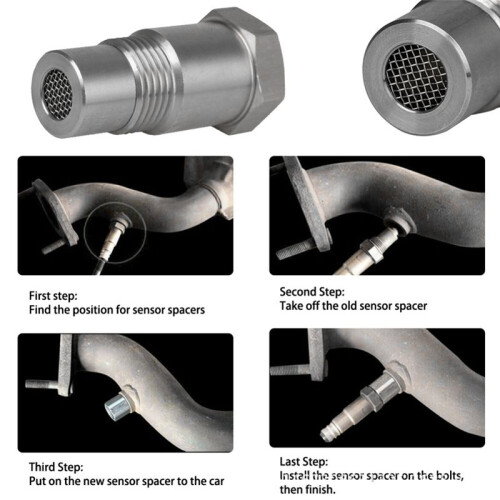 Bil CEL DTC Fix Check Engine Light Eliminator Adapter - Oxygen O2 Sensor M18X1.5 för OFF ROAD 2St 2