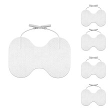 TENS Unit Replacement Pads - 4.5x6In Large Butterfly Shaped Electrode Pads Universal Compatibility, Pack of 5