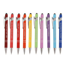 10St Kontorspennor Roliga Pennor Demotiverande Sarkastiska Kulspetspennor Macaron Touch Stylus Pennor för Kontor, Svart