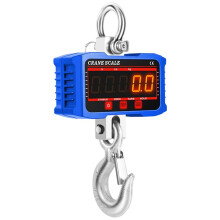 BáScula Colgante, BáScula de GrúA Digital de 1000 KG, IndicacióN LED de BáScula de GrúA Industrial de Servicio Pesado, Azul