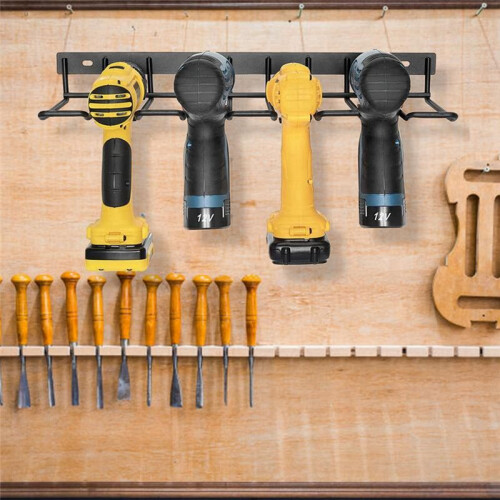 Wall-Mounted Tool Storage Rack Tool Rack Electric Drill Rack Wrench Tool Workshop Screwdriver Storage Rack 2
