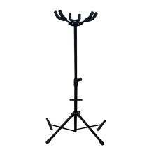 Folding Triple Guitar Stand with 3 Neck Holders for Guitar, Bass, Violin and Ukulele