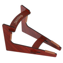 Wooden Guitar Stand Folding Floor Rack for Acoustic and Electric Guitars, Durable and SpaceSaving