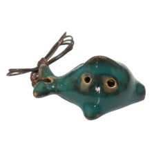 Ocarina miniature en céramique à 6 trous, compact et-04 vert