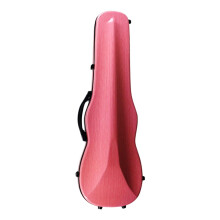 JWQFBC Carbon Fiber Violin Case, Hard Shell Lightweight Protection, Pink