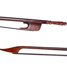Baroque Style 4/4 Violin Bow, Serpentine Wood, Black Horsehair
