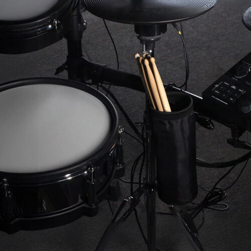 Waterproof Canvas Drumstick Holder with Secure Metal Clamp, Quick Access Design for Drum Set 1