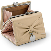 Wallet Women, Bow Trifold Wallets, Small Cute Coin Purse for Woman, Coquette Credit Card Holder and Cash Bag for Ladies