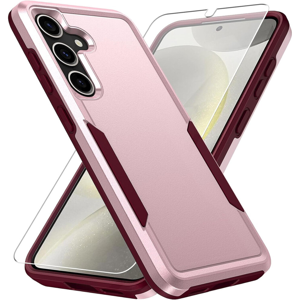 Compatible With Samsung Galaxy S25 Case + Hd Screen Protector – Military-Grade Drop-Tested, Heavy-Duty Shockproof Rugged Cover 9365509700006