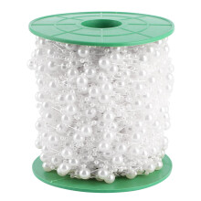 Faux Pearl Bead String Artificial Beading Accessories DIY Bouquet Clothes Material