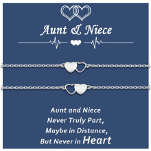 2-5 pcs Mother-Daughter Bracelets Set – Birthday, Back-to-School, Grandma-Granddaughter, Aunt-Niece Gifts, Mommy & Me Matching Wish Bracelets