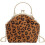 Pochette da donna con stampa leopardata e catena removibile 1