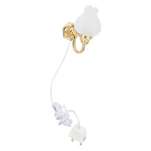 Miniature Wall Lamp Lighting Sconce: 1: 12 5V LED Wall Light Tulip Flower Shaped Wall Light Fixtures Porch Lamp Decor for House