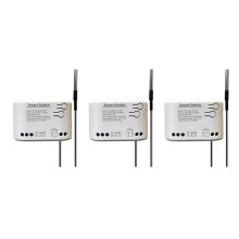 3X Tuya Life WiFi Relé Monitoramento de Umidade Termostato Sensor Relé de Contato Seco Passivo AC 85-250V