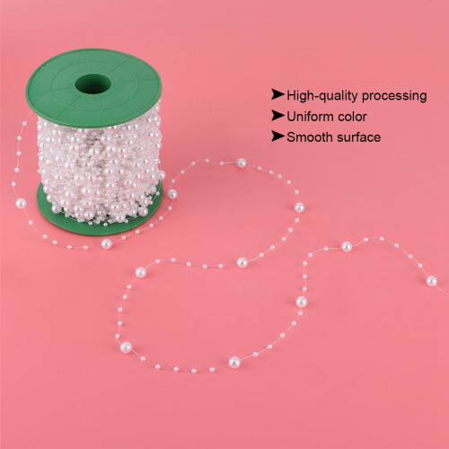 Faux Pearl Bead String Artificial Beading Accessories DIY Bouquet Clothes Material 1