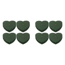 8 Blocchi di Gommapiuma Floreale Un Forma di Cuore Fiore Verde Argilla Mattoni Floreali Un Forma di Cuore Fango Floreale Artificiale Con Ventosa