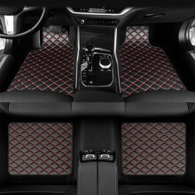 Floor Mats for Peugeot 207 20062014, AllWeather Waterproof 4Piece Set, AntiSlip, BlackRed
