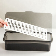 4x Flatware Tray with Lid,Utensil Storage with Lid Plastic Cutlery Tray,Cutlery Drawer Organizer Utensil Storage B