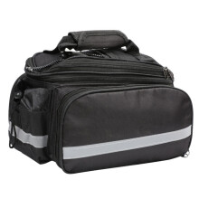 Urban Adventurer: Borsa da portapacchi posteriore per bicicletta, convertibile con tracolla, tessuto Oxford impermeabile, multi-scomparto pe