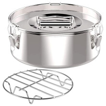 Flan-Pfanne, Flanera-Form, 2,3 Qt, Edelstahl-Flan-Form mit Deckel - Flan-Maker - Flanera-Flan-Maker
