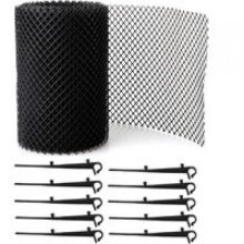Gutter Guard Mesh Rolls, Wide Application Compatible with Home And Commercial Settings, Plastic Gutter Guard With Enhanced Durability