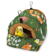 Casetta per Nidi per Uccelli, Capanna Invernale Calda per Coccole, Lettino per Uccelli, Amaca Sospesa per Pappagalli, Pappagalli, Parrocchetti,