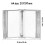 WallMount Display Panel System, 20Pocket Metal Reference Organizer, A4 Letter Size, C 2