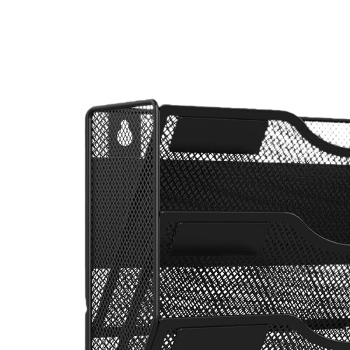 Wall Mounted File Organizer, 3Tier Mesh File Holder for Home or Office Documents and Mail 2