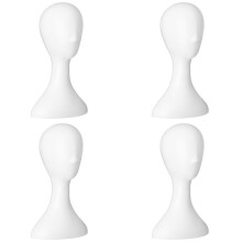 4X Lady High Plastic Wig Female Model White
